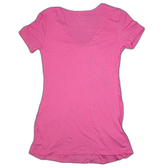 Isabel Maternity Twist Front Maternity Top Pink - Picture 3 of 6